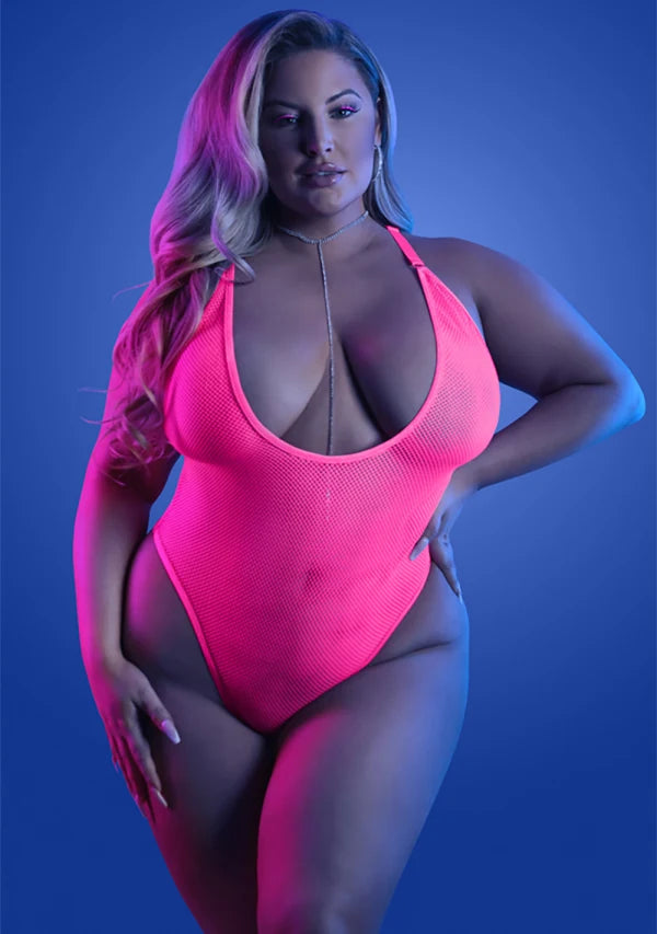 Load image into Gallery viewer, Plus Size Electric Haze Teddy
