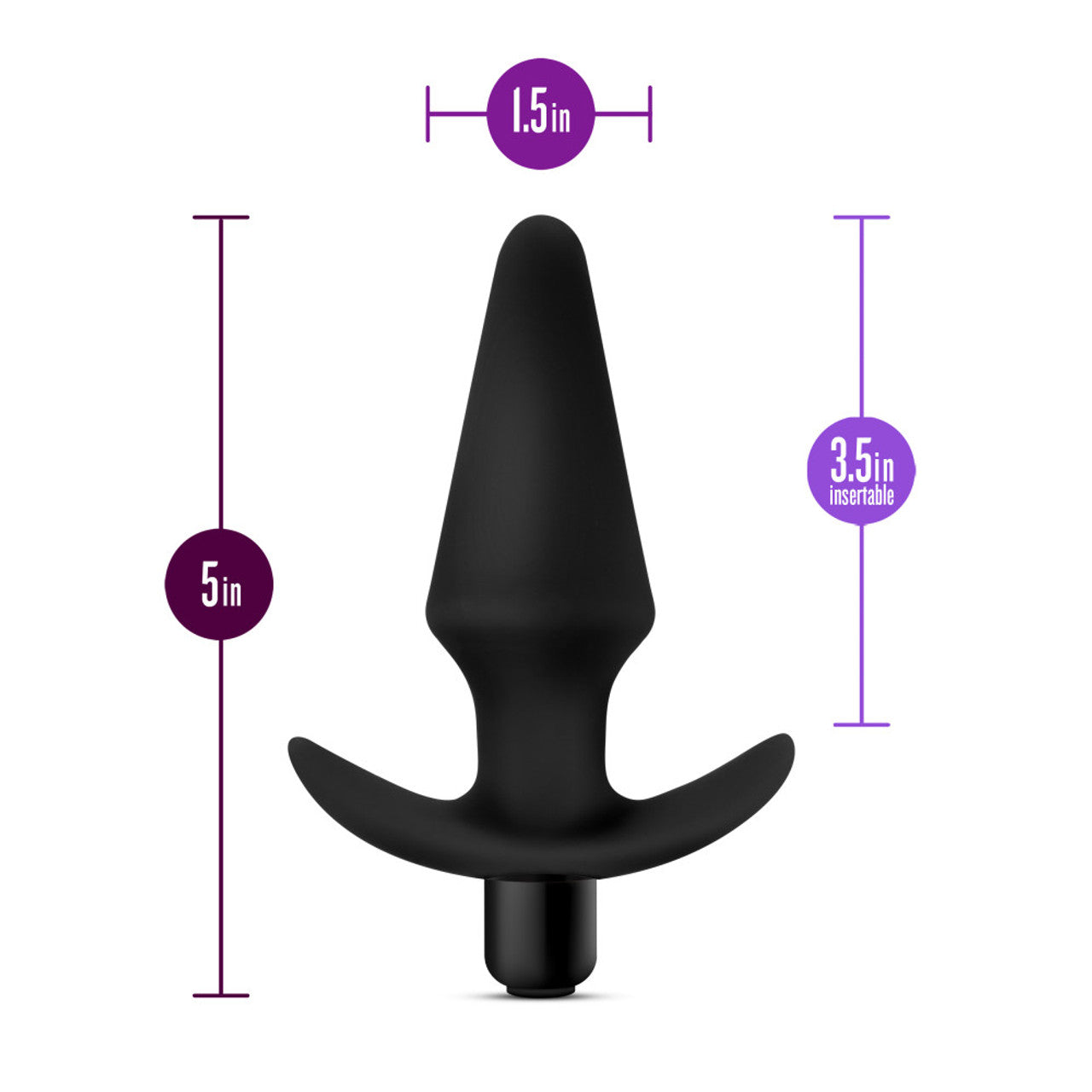 Anal Adventures Platinum Silicone Vibrating Plug