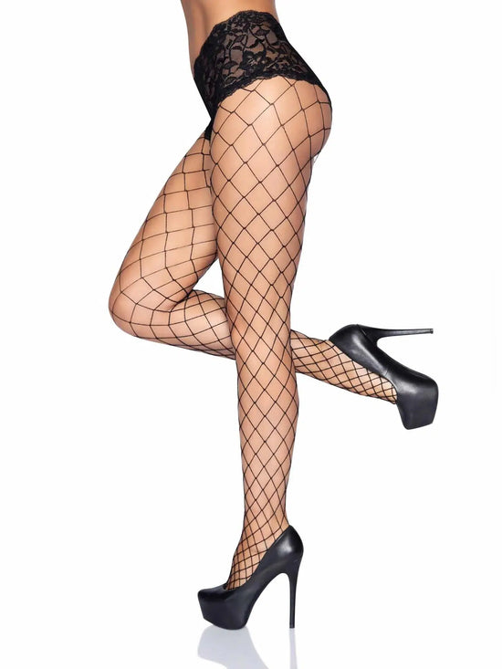 Evie Fence Net Tights