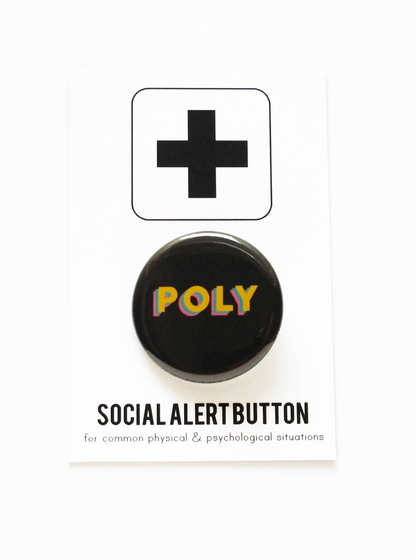 Load image into Gallery viewer, POLY LGBTQ+ pinback button
