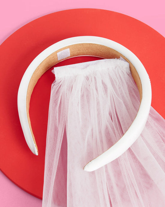 Bridal Headband with removable veil