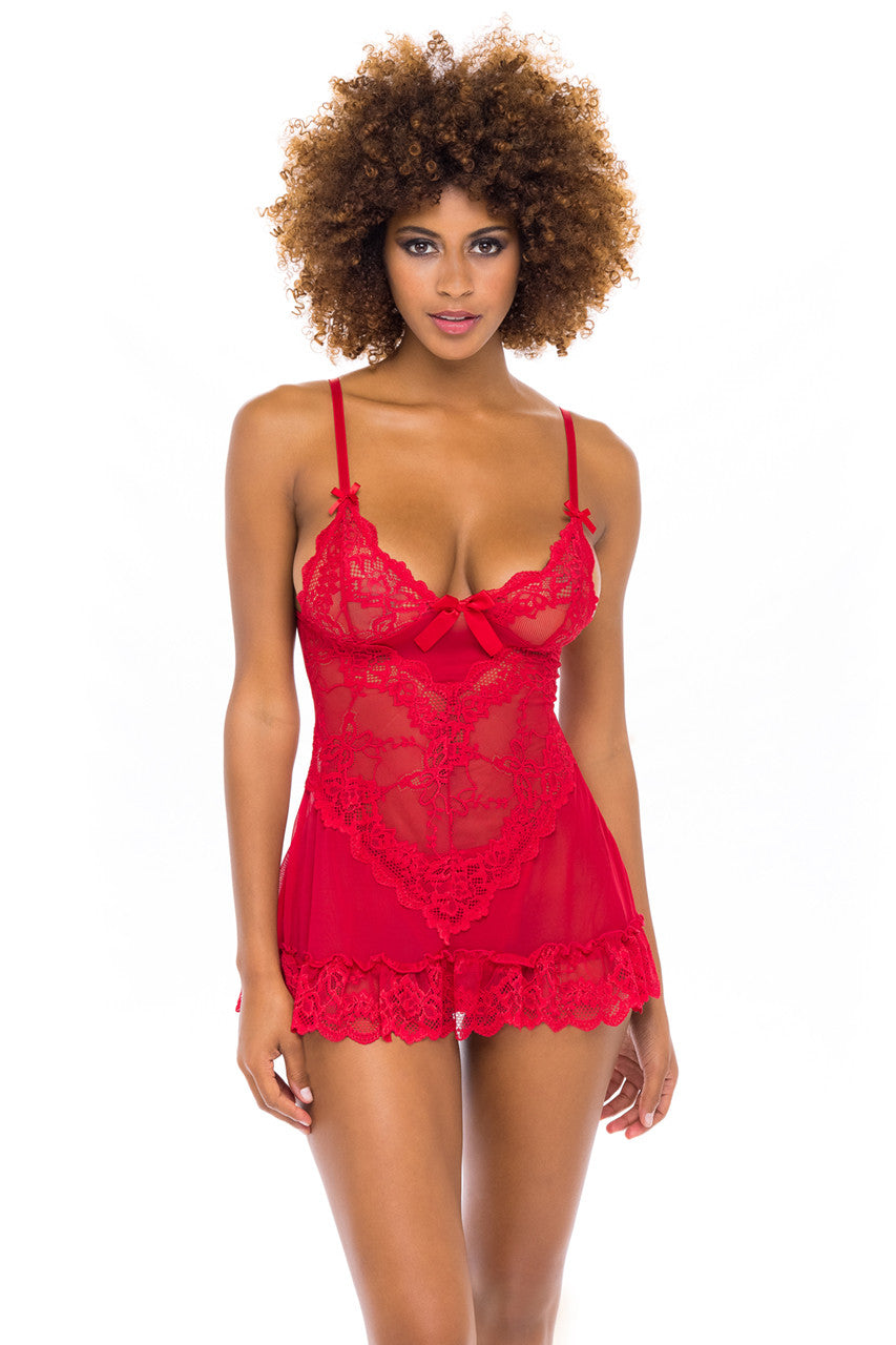 Red Chemise with underwire