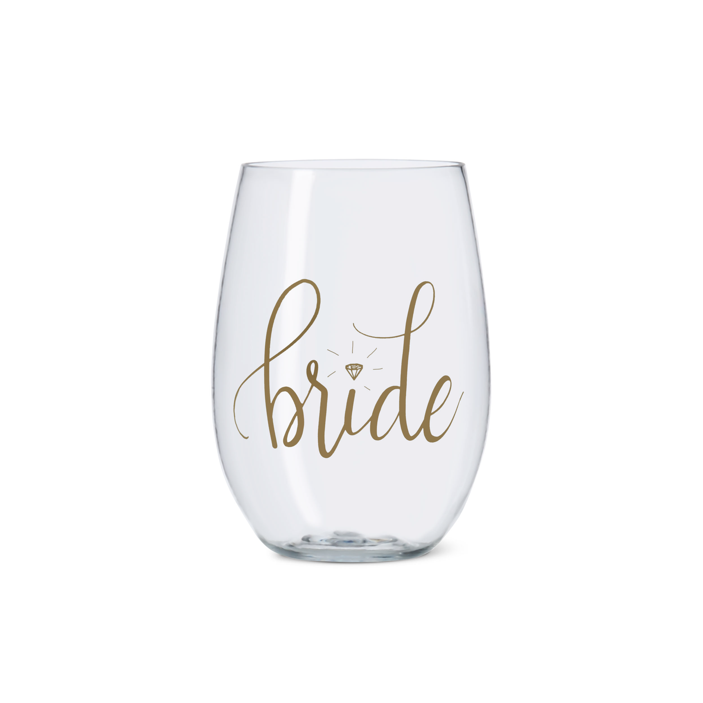 Load image into Gallery viewer, Bride Plastic Stemless Wine Cup
