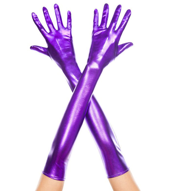 Music Legs Extra Long Metallic Gloves