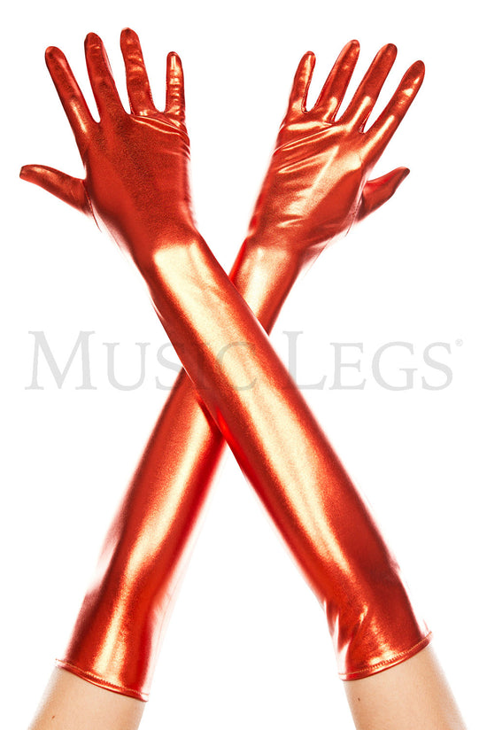 Music Legs Extra Long Metallic Gloves