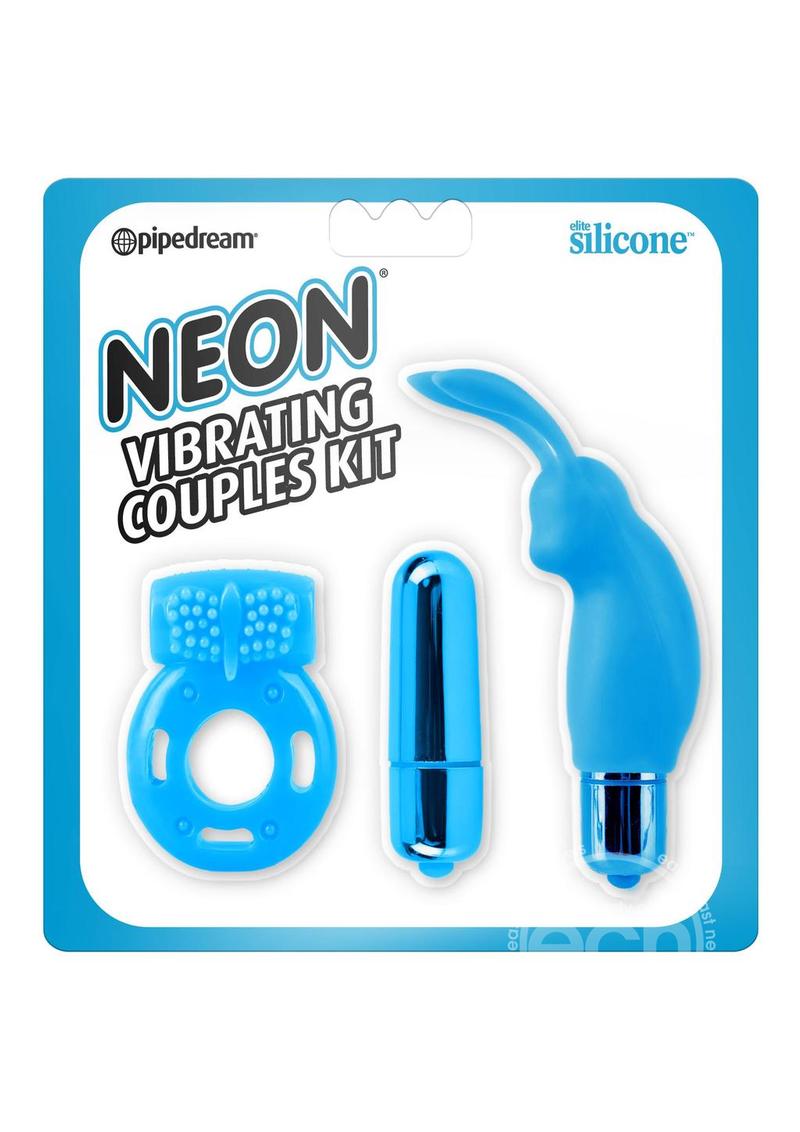 Neon Silicone Vibrating Couples Kit