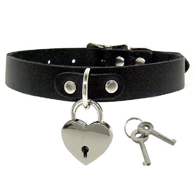 Leather Collar With Lock