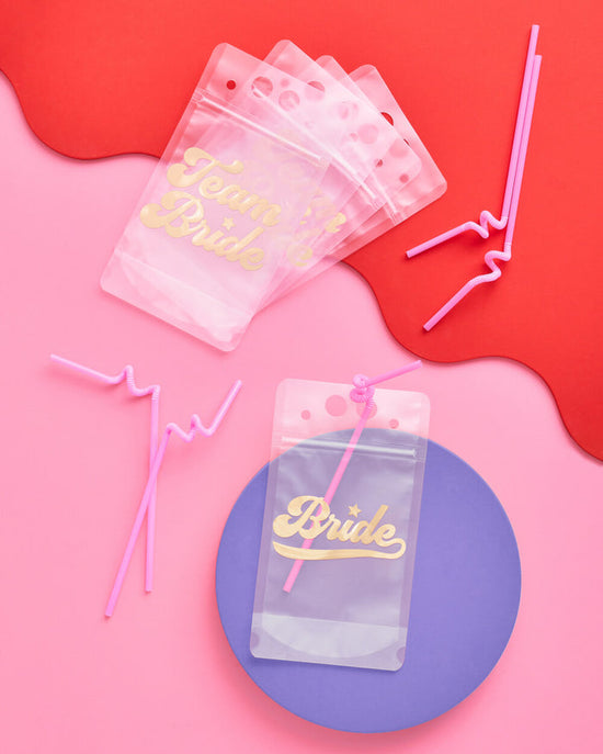 Team Bride Sipper Pouches