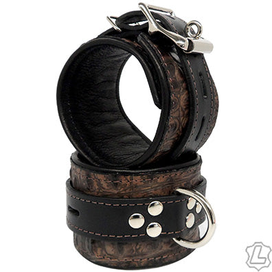 Exotic Leather Ankle Restraints