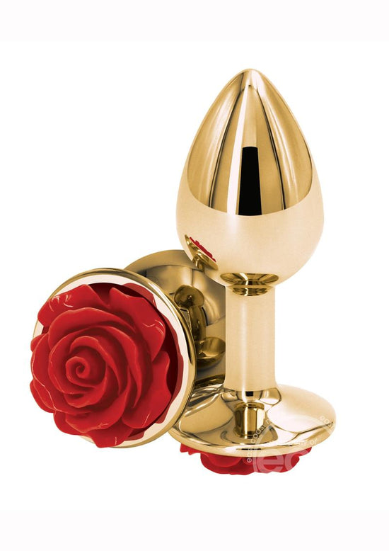 Load image into Gallery viewer, Rear Assets Anal Plug With Rose - Small

