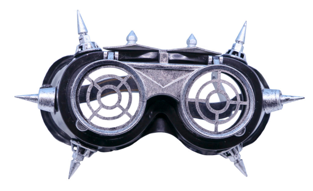 Load image into Gallery viewer, Steampunk Flip Goggles With Spikes
