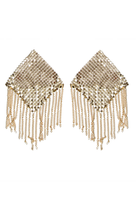 Chain Mail Fringe Gold Pasties