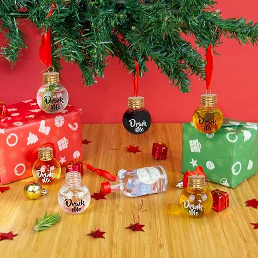 Festive Boozeballs - Christmas Ornaments