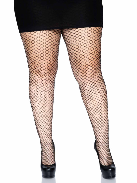 Load image into Gallery viewer, Plus Gaia Spandex Net Industrial Tights

