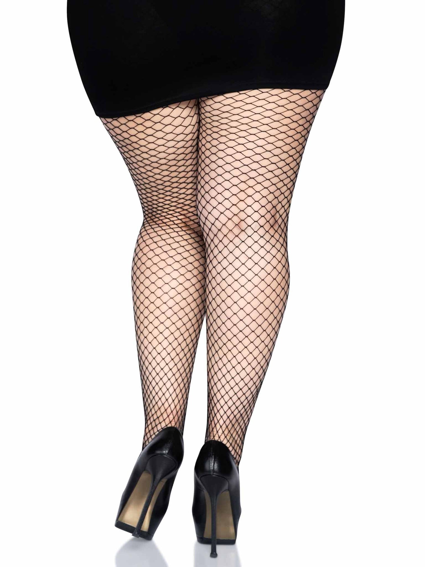 Load image into Gallery viewer, Plus Size Gaia Net Industrial Tights
