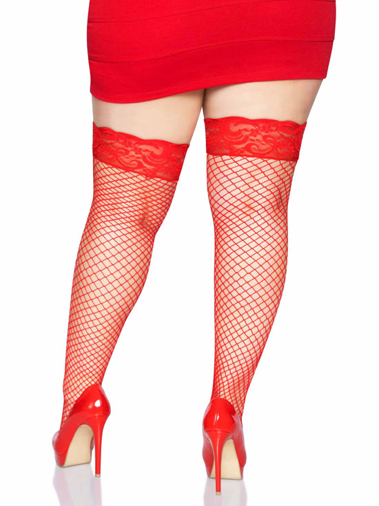 Plus Size Nya Stay Up Fishnets