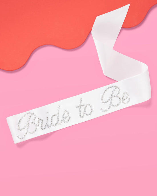 Rhinestone  Bride To Be Sash