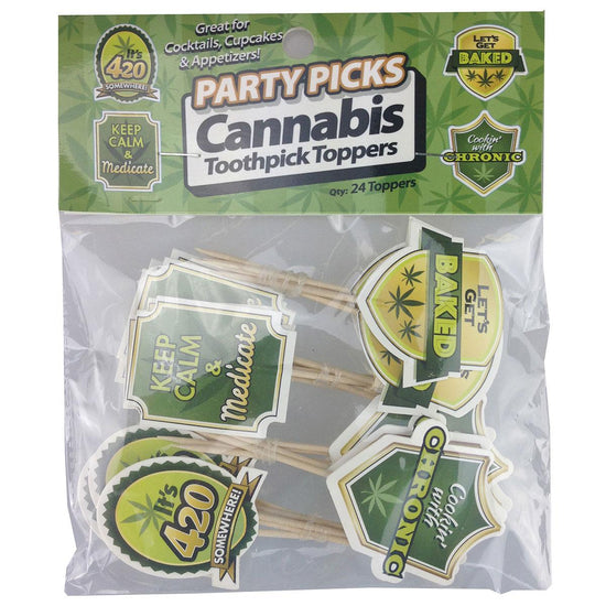 Cupcake Toppers- Cannabis