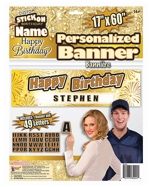Load image into Gallery viewer, Custom Happy Birthday Banner

