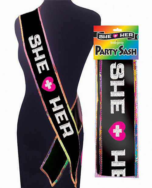 She + Her Party Sash