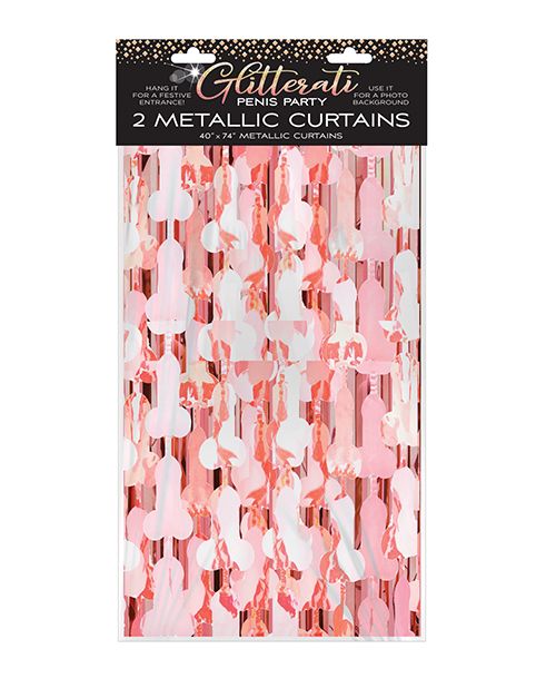 Glitterati Penis Foil Curtain