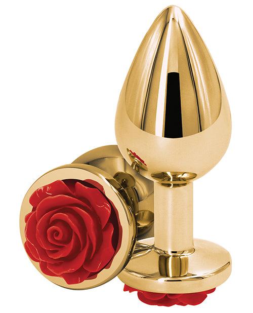 Load image into Gallery viewer, Rear Assets Anal Plug with Rose - Medi
