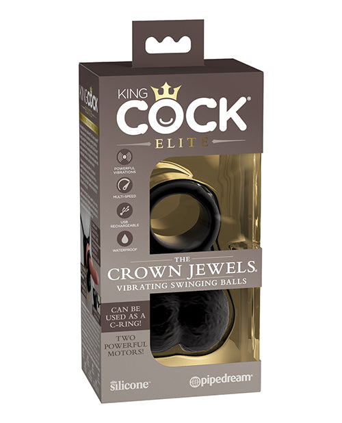 Load image into Gallery viewer, King Cock Elite The Crown Jewels Vibrating Swinging Balls
