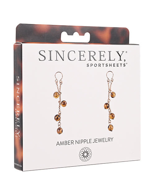Sincerely Amber Nipple Jewelry
