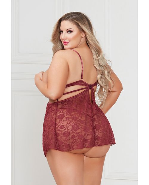 Super Sexy Stretch Lace Babydoll - Queen Size