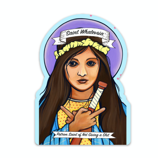 Load image into Gallery viewer, Saint Whatevsia Sticker
