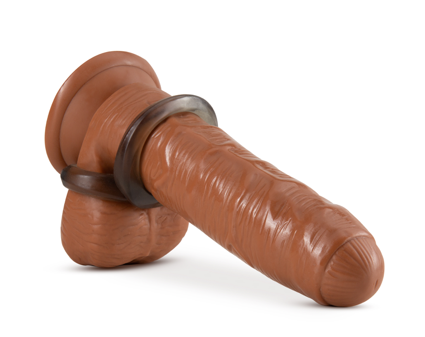 Blush Stay Hard Cock Ring and Ball Strap - Black