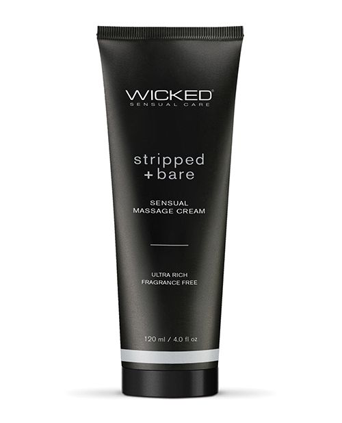 Wicked Stripped & Bare Unscented Massage Cream