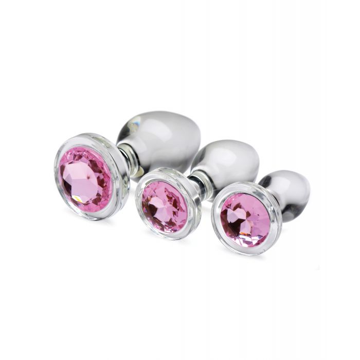 Booty Sparks Pink Gem Glass Plug