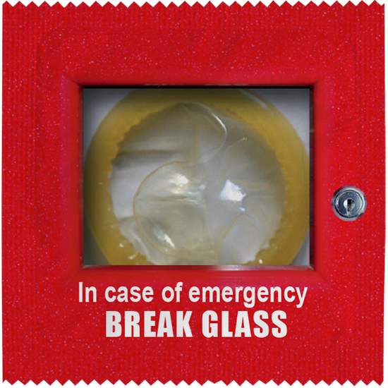 In Case of Emergency Break Glass Condom