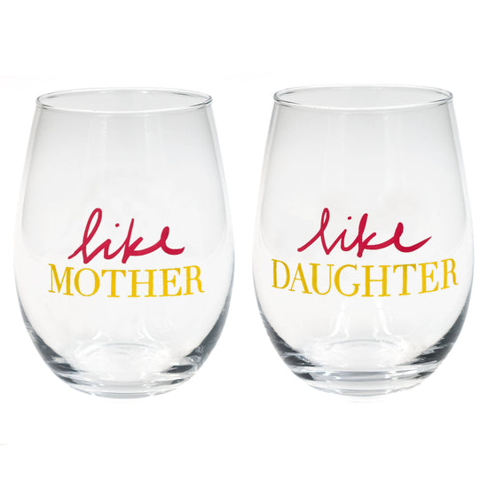 Like Mother / Like Daughter Stemless Glass Set
