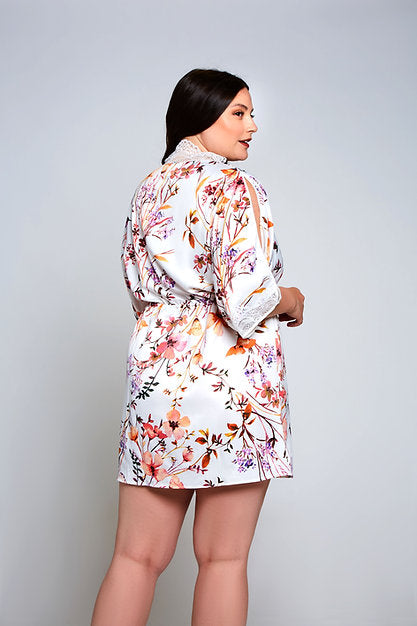 Load image into Gallery viewer, iCollection Plus Size Lucia Robe
