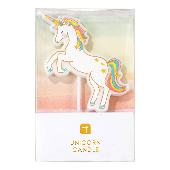 Unleash the Magic with this Unicorn Cake Candle