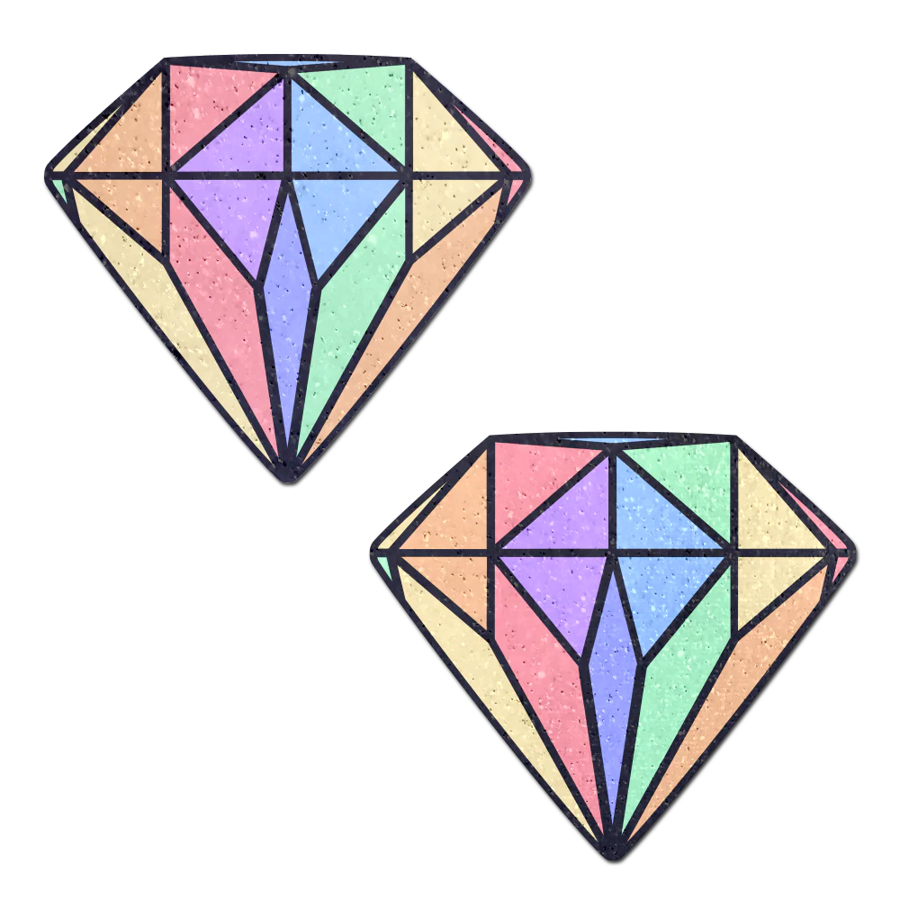 Pastel Rainbow Diamond Pasties