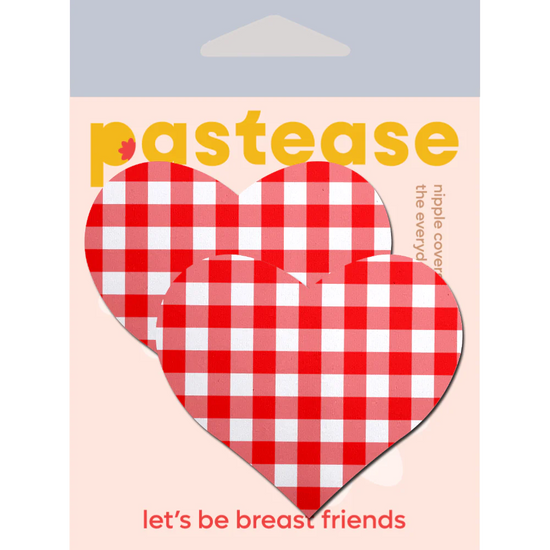 Red Gingham Heart Pasties