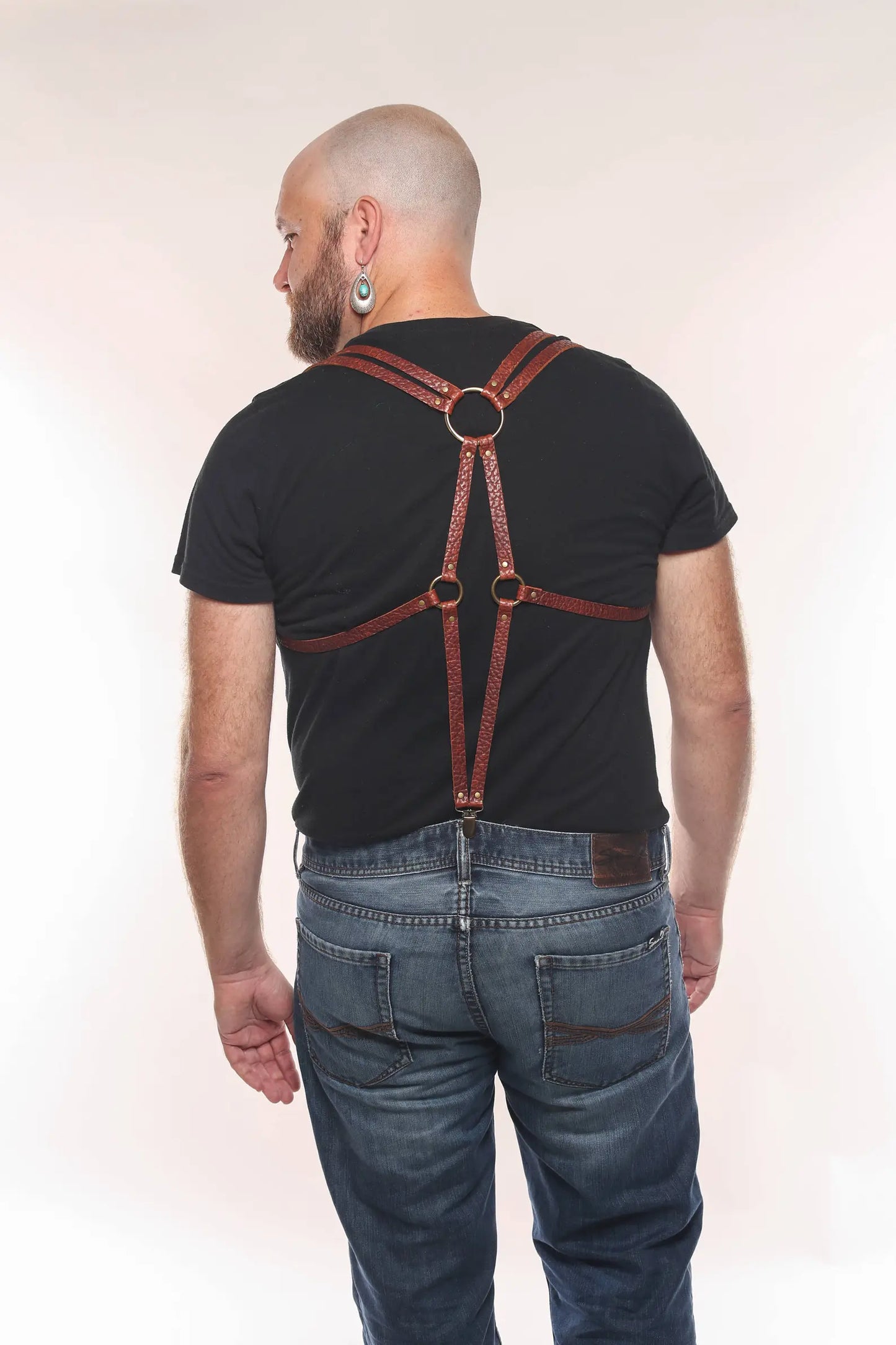 Load image into Gallery viewer, Martingale Leather Suspenders
