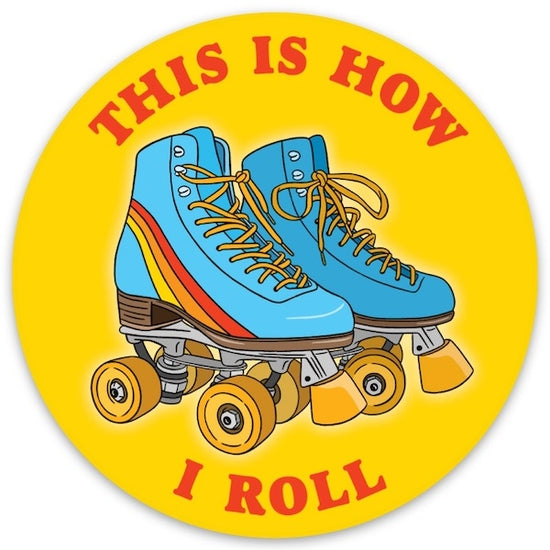 Roller Skates Die Cut Sticker