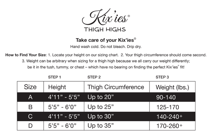 Kix’ies Michelle Fence Net Thigh Highs