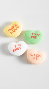 Risque Valentines Candy Hearts
