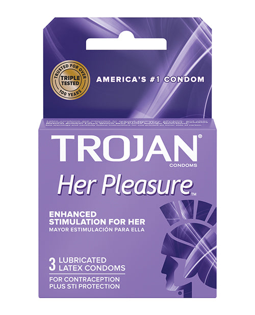 Trojan Her Pleasure Condoms 3 Pack