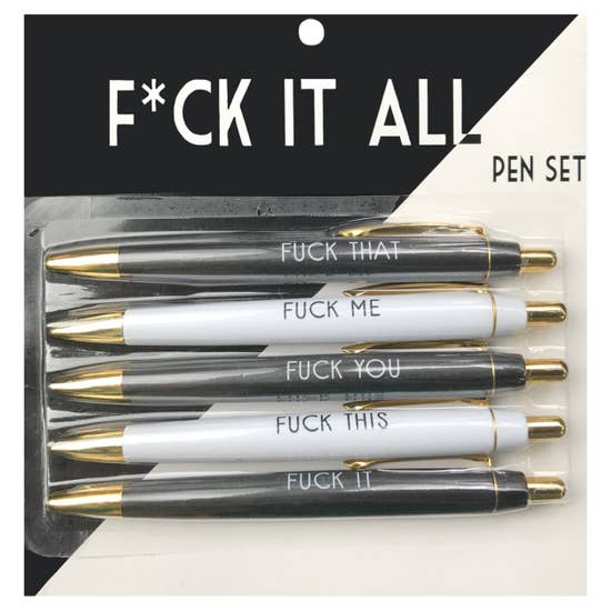 Load image into Gallery viewer, Fuck It All Pen Set
