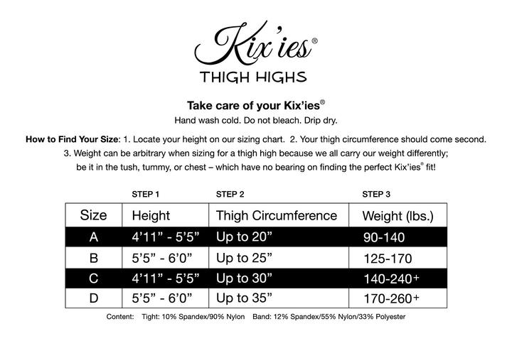 Kix’ies Grace Red Plaid Thigh Highs