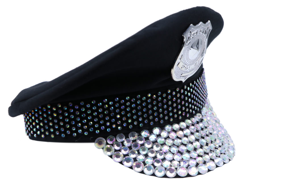 Bejeweled Cop Hat