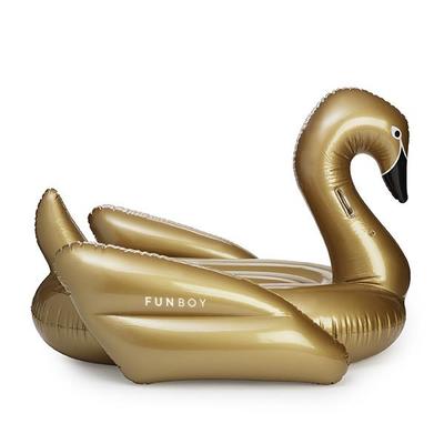 Gold Swan Pool Float