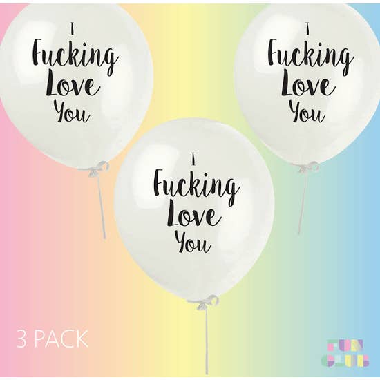 Load image into Gallery viewer, I Fucking Love You Party Balloon Pack
