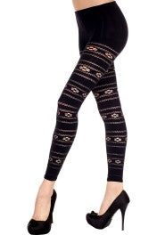 Load image into Gallery viewer, Music Legs Floral &amp;amp; Net Opaque Leggings
